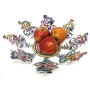 David Gerstein Signed Metal Fruit Bowl Sculpture – “Cyclists Bowl” (2010) - 2