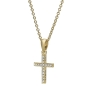 Yaniv Fine Jewelry Diamond-Accented 18K Gold Latin Cross Pendant (Variety of Colors) - 3