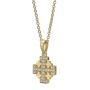 Yaniv Fine Jewelry Diamond-Accented 18K Gold Jerusalem Cross (Variety of Colors) - 2