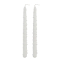 Dipped Taper Candles – White  - 2