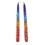 Dipped Taper Candles - Rainbow - 2
