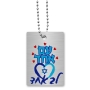 Dorit Judaica United We Stand with Israel Dog Tag Necklace - Design Option - 9