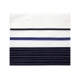 Eretz Judaica "Maine" Wool Prayer Shawl Set for Men - Navy Stripes - 4