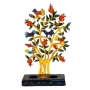 Yair Emanuel Painted Metal Pomegranate Tree Candle Holder  - 2