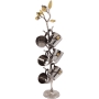 Yair Emanuel Stainless Steel Set of 6 Liqueur Cups & Stand (Pomegranates) - 1