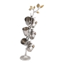 Yair Emanuel Stainless Steel Set of 6 Liqueur Cups & Stand (Pomegranates) - 2