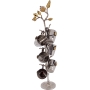 Yair Emanuel Stainless Steel Set of 6 Liqueur Cups & Stand (Pomegranates) - 3