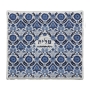 Yair Emanuel Embroidered Cotton Blue Floral Prayer Shawl Set - 3