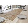 Pomegranates: Yair Emanuel Giant Deluxe Embroidered Festive Table Cloth - Gold - 2
