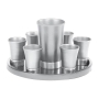 Yair Emanuel Anodized Aluminum 8 Piece Kiddush Cup Set (Variety of Colors) - 1