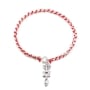 Emuna Studio 925 Sterling Silver and Red String Bracelet With Grafted-In Symbol - 1