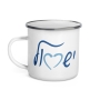Love Israel - White Enamel Mug - 1