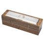 Exclusive 925 Sterling Silver-Plated and Walnut Wood Jerusalem at Night Tea Box - 2