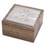 Exclusive 925 Sterling Silver-Plated and Walnut Wood Jerusalem View Tea Box - 2