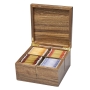 Exclusive 925 Sterling Silver-Plated and Walnut Wood Jerusalem View Tea Box - 3