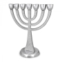 Large Designer Seven-Branched Menorah With Glitter Finish - 2