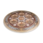 Turkish Style Ornate Glass Passover Seder Plate (Gold, Silver and Bronze) - 2