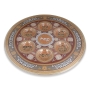 Turkish Style Ornate Glass Passover Seder Plate (Gold, Silver and Bronze) - 3