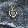 Gold Plated Heart Necklace with "I Love You" in 120 Languages - 5