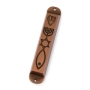Grafted-In Metal Mezuzah with Letter Shin - 2