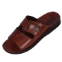 Benjamin Handmade Brown Leather Sandals - 1