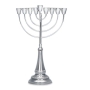 Hazorfim Sterling Silver Hanukkah Menorah With Filigree Design - 1