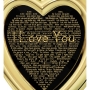 Gold Plated Heart Necklace with "I Love You" in 120 Languages - 10