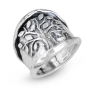Heavy Sterling Silver Tree of Life Ring - 1