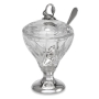 Hazorfim Fiori 925 Sterling Silver and Crystal Honey Pot - 1