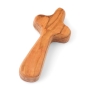 Olive Wood Hand-Carved Holding Cross - 3