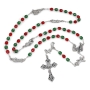Holyland Rosary Beaded Christmas Rosary With Crucifix - 2