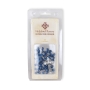 Holyland Rosary Blessing From Jerusalem Blue Beaded Rosary With Jerusalem Cross and Crucifix - 3