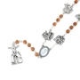 Holyland Rosary Blessing From Jerusalem Olive Wood Rosary With Stations of The Cross - 2