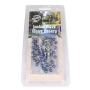Holyland Rosary Decorated Blue Beaded Rosary With Crucifix and Jordan River Water - 4