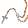 Holyland Rosary Olive Wood Beaded Rosary With Crucifix and Jordan River Water - 3
