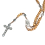 Holyland Rosary Olive Wood Beaded Rosary With Crucifix and Jordan River Water - 4