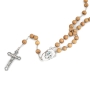 Holyland Rosary Olive Wood Beaded Rosary With Jordan River Water and Crucifix - 5