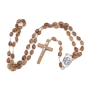 Holyland Rosary Olive Wood Beaded Rosary With Olive Wood Crucifix and Jordan River Water - 4