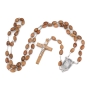 Holyland Rosary Olive Wood Beaded Rosary With Olive Wood Crucifix and Jordan River Water - 2