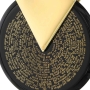"I Love You" In 120 Languages  24K Gold Pendant Necklace with Onyx Stone Micro-Inscribed - 5