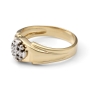 Anbinder Jewelry Women's 14K Gold Diamond Embedded Jerusalem Cross Ring - 4