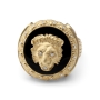 Anbinder Jewelry Men's 14K Yellow Gold Lion of Judah Diamond Ring - 2