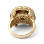 Anbinder Jewelry Men's 14K Yellow Gold Lion of Judah Diamond Ring - 5