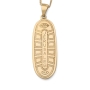 Anbinder Jewelry 14K Gold Diamond Embedded Messianic Seal Unisex Pendant with Blue Enamel  - 4