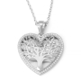 Anbinder 14K Gold Grand Heart Tree of Life Pendant with Diamonds - Color Option - 3
