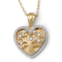 Anbinder 14K Gold Heart-Shaped Blooming Tree of Life Pendant with Diamonds - Color Option - 3