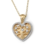 Anbinder 14K Gold Heart-Shaped Blooming Tree of Life Pendant with Diamonds - Color Option - 1