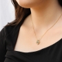 Anbinder Jewelry Women's 14K Gold Magnetic Jerusalem Cross Pendant with Diamonds - 5