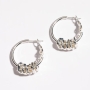 Danon Jewelry Two-Tone Five Rings Earrings - Color Option - 2