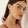 Danon Jewelry "Bittersweet" Heart Earrings - 24K Gold-Plated - 3